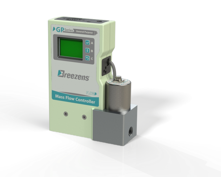 فلوکنترلر H₂ مدل GPC-GP مناسب هیدروژن و گازهای احیایی نمایشگردار، رنج 100 تا 1000 میلی لیتر